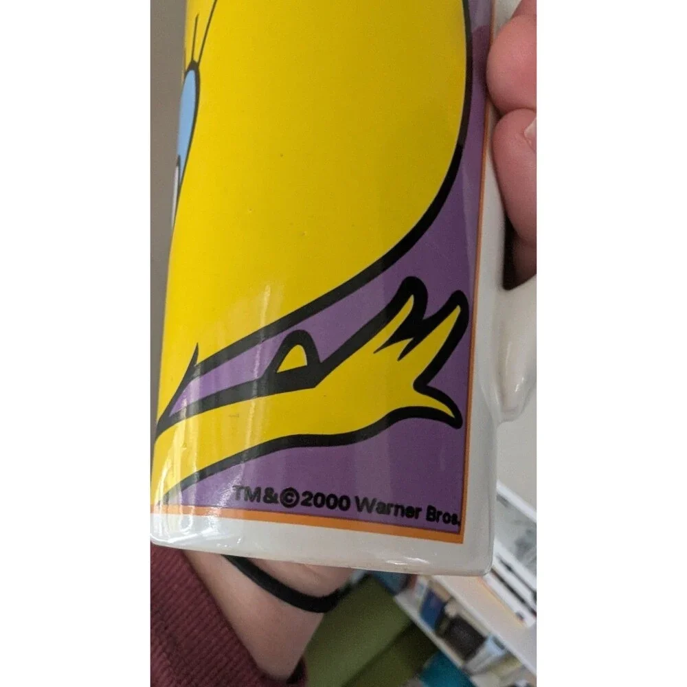 2000 Looney Tunes Tweety Bird Face Tall Gibson Coffee Mug Warner Bros Cup